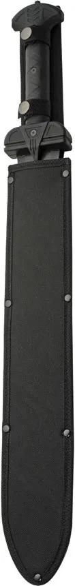 Combat Gladius 24in Full Tang Sword with Black 3Cr13 Blade ABS Handle Nylon Sheath for Martial Arts Enthusiasts by China Made