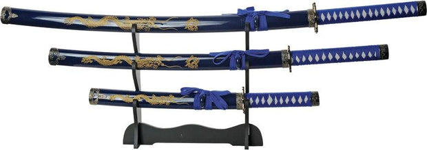 China Made Gold Dragon Samurai Set Blue 927029-BL by China Made