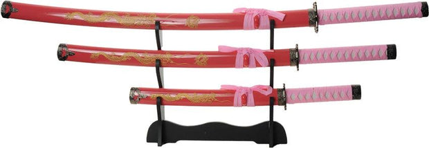 China Made Gold Dragon Samurai Set Pink 927029-PK by China Made
