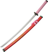 Dragon Samurai Sword Set Pink Satin Carbon Steel Blades With Display Stand For Collectors by China Made