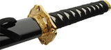 China Made Double Dragon Samurai Sword 39.5In 27In Satin Carbon Steel Blade Black Cord Wrap Handle For Collectors by China Made