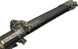 Shadow Warrior Samurai Sword 28in Satin Carbon Steel Blade Faux Leather Wrapped Handle Aluminum Scabbard For Collectors by China Made