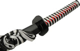 Decorative Samurai Sword For Collectors 38 Inch White Cord Wrapped Handle Boxed Satin Blade 28 Inch 1045 Carbon Steel by China Made
