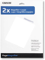 Carson Optics Page Magnifier Rigid Frame 2x Shatterproof Lens For Reading Fine Print by Carson Optics
