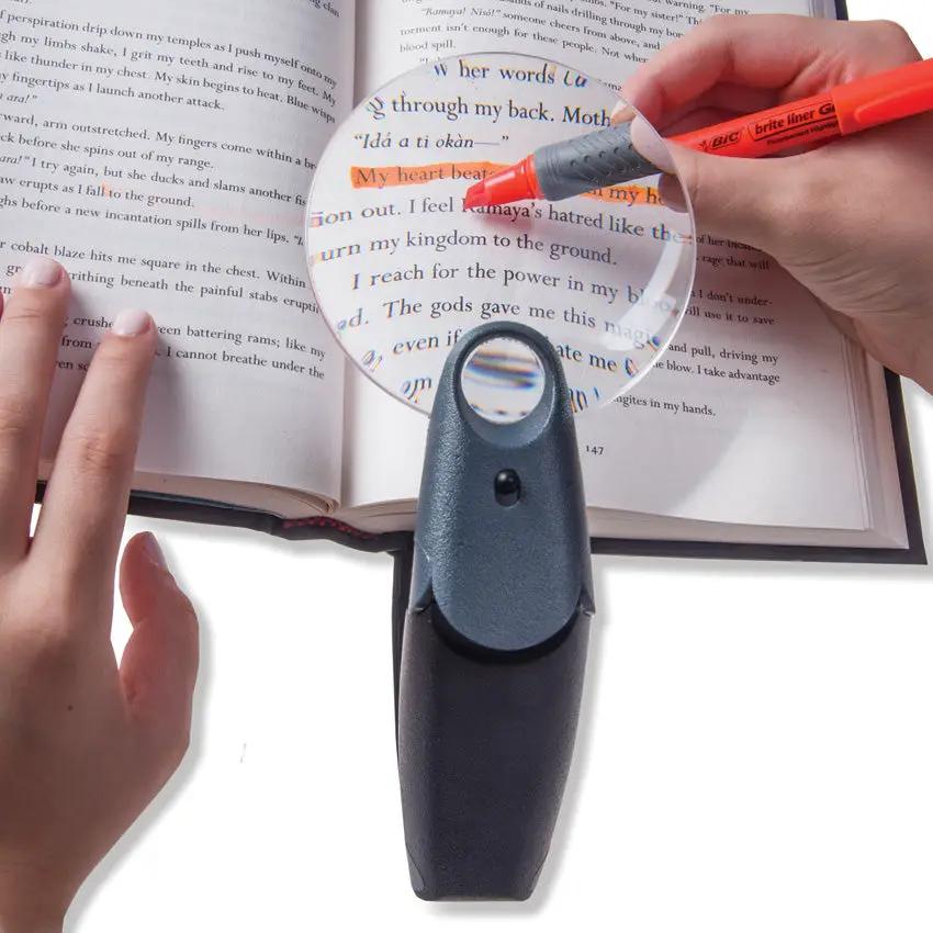 Carson FreeHand Spot Lens FH-25 Hands Free Magnifier With 2.5x And 5.5x Dual Power For Hobbyists by Carson Optics