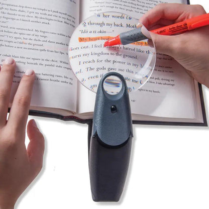 Carson FreeHand Spot Lens FH-25 Hands Free Magnifier With 2.5x And 5.5x Dual Power For Hobbyists by Carson Optics
