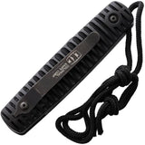 Colonial Auto Ranger Rugged Button Lock Knife 4.25in Closed Black Oxide Serrated Tanto For Outdoor Enthusiasts by Colonial