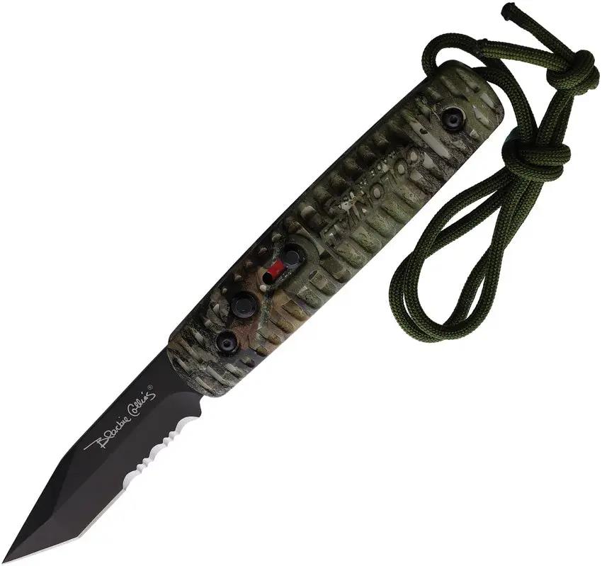 Colonial Auto Ranger Automatic Folding Knife With Button Lock For Outdoors Rugged Mossy Oak Camo Tanto Blade by Colonial