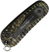 Colonial Auto CKC Button Lock Folding Knife Mossy Oak Camo Handle Manual Safety 3.25In Closed 1.75In Blade Hunters by Colonial