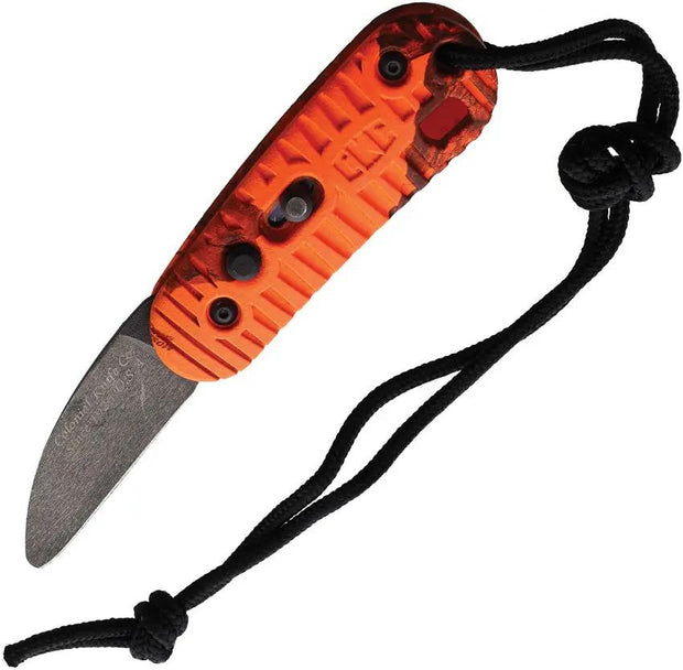 Colonial Auto CKC Series Button Lock Rescue Knife Automatic Opening Oxygen Tank Key 2In Blade Orange Camouflage Handle by Colonial