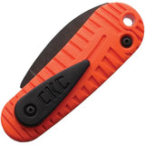 Colonial Auto CKC Series Automatic Opening Pocket Knife 2in Blade Orange ABS Handle For Professionals Button Lock Safety by Colonial