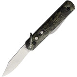 Colonial Auto Button Lock Knife Mossy Oak Camouflage, 3in Satin Clip Point Blade, 2in Gut Hook, Outdoor Hunter by Colonial