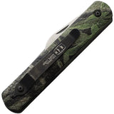 Colonial Auto Button Lock Knife With Satin Clip Point Blade Mossy Oak 725 For Hunters And Outdoor Enthusiasts by Colonial