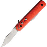 Colonial Auto Paratrooper Knife Automatic Opening 4.5in Closed 3in Clip Point Orange Handle Survival Ready by Colonial