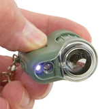 Carson Optics MicroMini Pocket Microscope 20x With Built In UV Light LED Keychain For Students And Hobbyists by Carson Optics