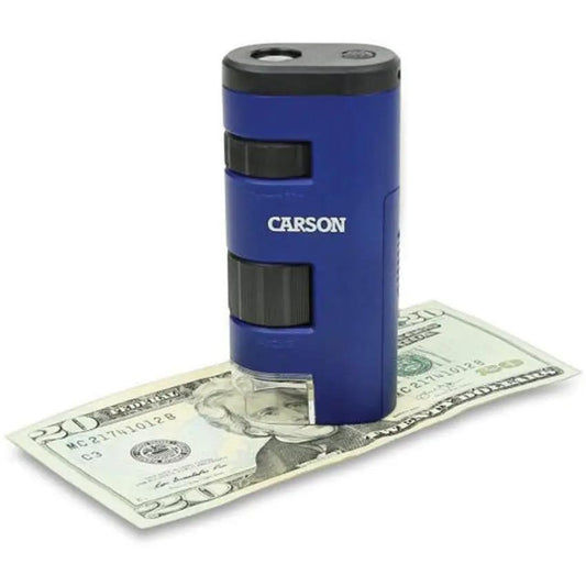Carson Optics Pocket Microscope MM 450 Portable 20 To 60X LED Lighted Zoom Microscope For Students And Hobbyists by Carson Optics