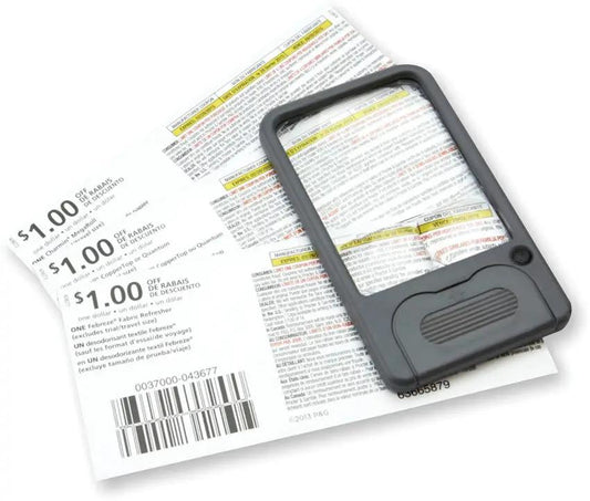 Carson Optics Pocket Magnifier LED PM 33 Multizoom 2.5x 4.5x 6x For Reading On The Go by Carson Optics