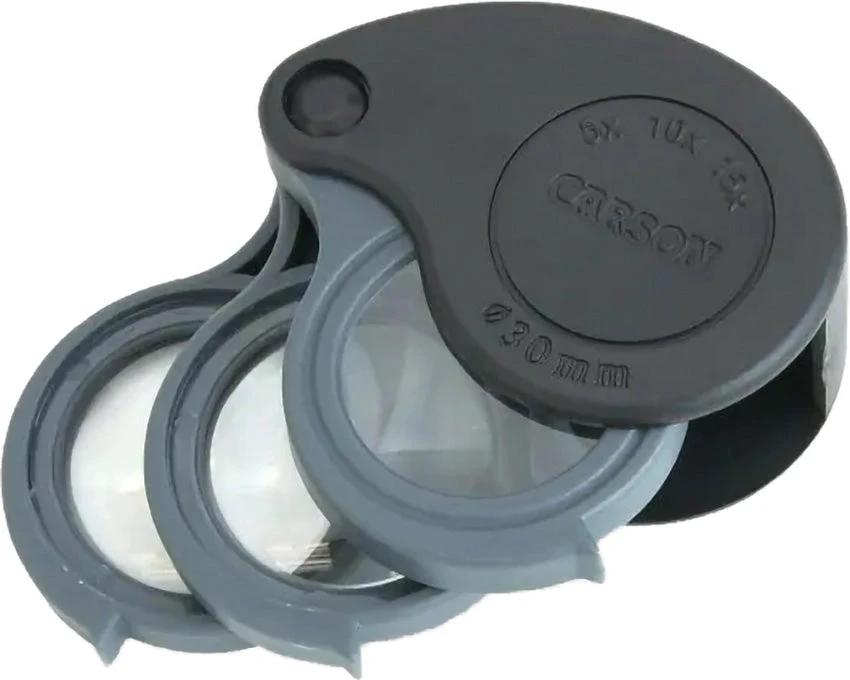 Carson Optics TriView Folding Loupe W/Case TV-15 by Carson Optics