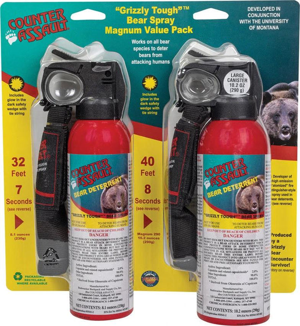 Counter Assault Bear Spray Canister Two Pack 1506-7027 by Counter Assault