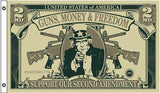 Flags Guns Freedom Dollar Flag SGMFDF by Flags
