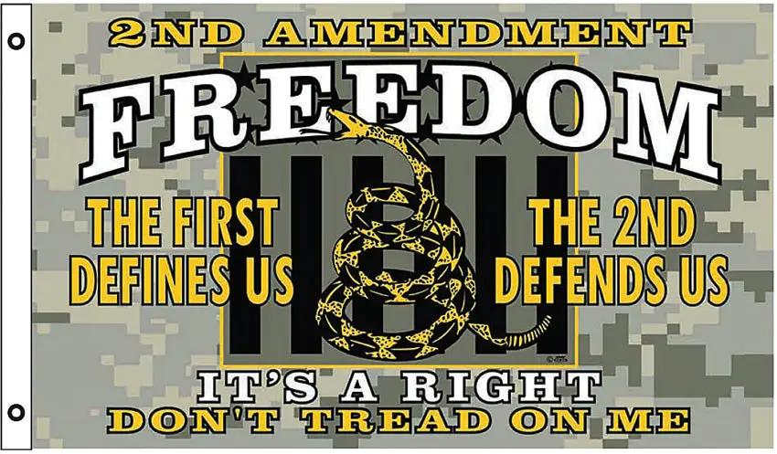 Freedom Flag Co. 2nd Amendment Freedom Flag - Durable 3 by 5 ft Polyester Flag with Metal Grommets by Flags