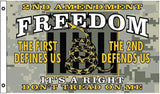 Freedom Flag Co. 2nd Amendment Freedom Flag - Durable 3 by 5 ft Polyester Flag with Metal Grommets by Flags