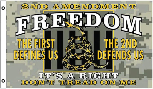 Freedom Flag Co. 2nd Amendment Freedom Flag - Durable 3 by 5 ft Polyester Flag with Metal Grommets by Flags