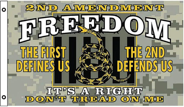 Freedom Flag Co. 2nd Amendment Freedom Flag - Durable 3 by 5 ft Polyester Flag with Metal Grommets by Flags