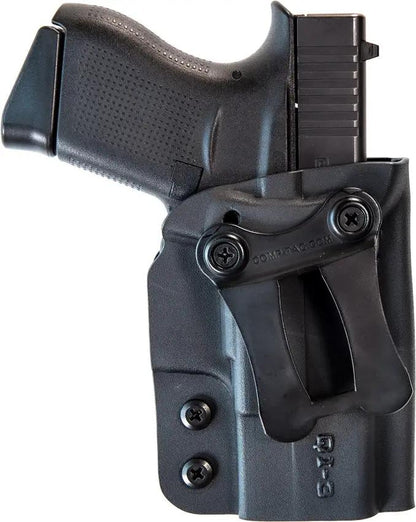 COMP-TAC QI IWB Kydex Holster Size 3 Ambidextrous Concealed Carry for Glock 43 XD-S Shield 9mm and 45 ACP by COMP-TAC