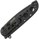 CRKT M16 Framelock Tanto Folding Knife 3 Inch Black Finish Blade EDC Tactical Everyday Carry Ready by CRKT