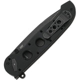 CRKT M16 Deadbolt Assisted Opening Knife For EDC Enthusiasts IKBS Pivot Black Stonewash D2 Blade by CRKT