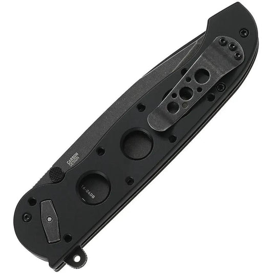 CRKT M16 Deadbolt Assisted Opening Knife For EDC Enthusiasts IKBS Pivot Black Stonewash D2 Blade by CRKT