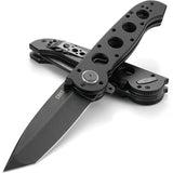 CRKT M16 Deadbolt Assisted Opening Knife For EDC Enthusiasts IKBS Pivot Black Stonewash D2 Blade by CRKT