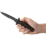 CRKT M16 FX Tanto Fixed Blade Knife Veff Serrated SK5 Carbon Steel With G10 Handle For Tactical Outdoors by CRKT