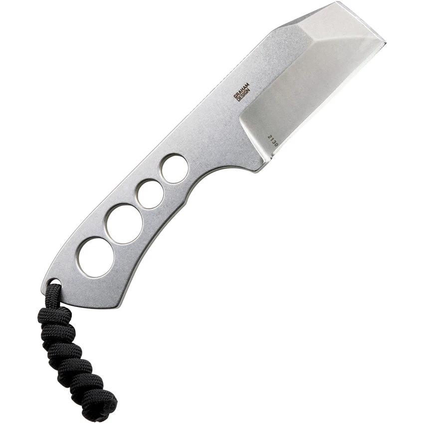 CRKT Razel Chisel Fixed Blade Knife For Outdoors One-Piece Lanyard 5.25in Overall 2in Stonewashed 8Cr13MoV by CRKT
