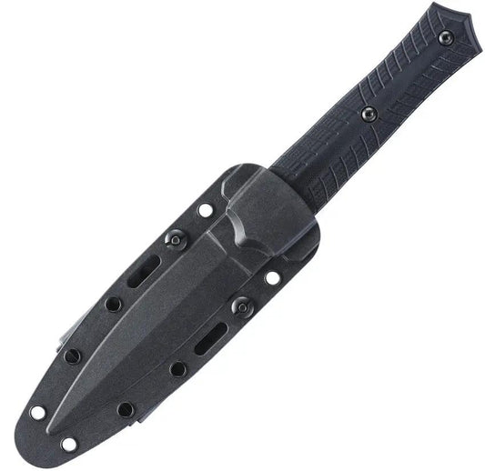 CRKT Xolotl Fixed Blade Knife 2263 With Veff Serrated SK5 Carbon Steel Spear Point Blade For Outdoors by CRKT
