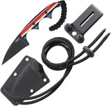 CRKT Minimalist Wharncliffe 2385G EDC Neck Knife With D2 Tool Steel 2in Blade G10 Handle Full Tang Lanyard by CRKT