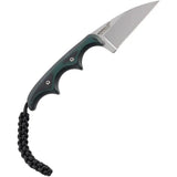 CRKT Folts Minimalist Neck Knife EDC Ultra Compact 5Cr15MoV Blade Green Black Micarta Zytel Sheath by CRKT