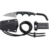 CRKT Folts Minimalist Neck Knife EDC Ultra Compact 5Cr15MoV Blade Green Black Micarta Zytel Sheath by CRKT