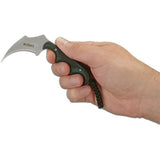 CRKT Keramin Minimalist Hawkbill Knife 4.75 Inch Bead Blast Blade Neck Sheath Alan Folts Design For EDC Enthusiasts by CRKT