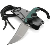 CRKT Minimalist Katana 2394 EDC Knife Bead Blast 8Cr13MoV Full Tang Green Resin Handle by CRKT