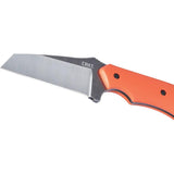 CRKT SPIT Fixed Blade Knife 2399 For Outdoor Enthusiasts Orange G10 Handle 2.25 Inch 8Cr13MoV by CRKT