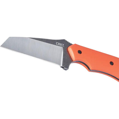 CRKT SPIT Fixed Blade Knife 2399 For Outdoor Enthusiasts Orange G10 Handle 2.25 Inch 8Cr13MoV by CRKT