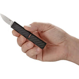 CRKT Scribe Fixed Blade Knife for EDC Enthusiasts with Stonewashed 1.75 Inch 5Cr15MoV Blade and Black GRN Handle by CRKT