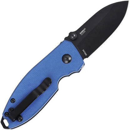 CRKT Squid Button Lock Folding Knife With Premium Blue Micarta Handle For EDC Enthusiasts by CRKT