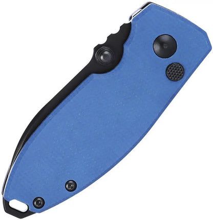 CRKT Squid Button Lock Folding Knife With Premium Blue Micarta Handle For EDC Enthusiasts by CRKT