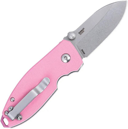 CRKT Squid Button Lock Rose Folding Knife For EDC Enthusiasts 2.25in Blade Rose G10 Handle Pocket Clip by CRKT