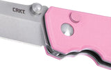 CRKT Squid Button Lock Rose Folding Knife For EDC Enthusiasts 2.25in Blade Rose G10 Handle Pocket Clip by CRKT