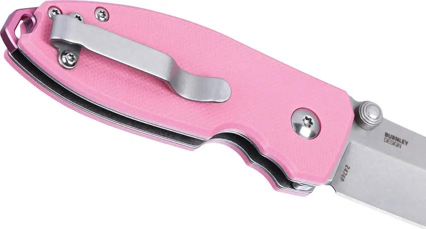 CRKT Squid Button Lock Rose Folding Knife For EDC Enthusiasts 2.25in Blade Rose G10 Handle Pocket Clip by CRKT