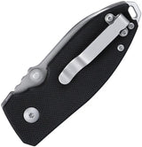 CRKT Squid Button Lock Folding Knife 2.25in D2 Blade Black G10 Handle EDC Pocket Clip Thumb Stud Lanyard Hole Rugged by CRKT